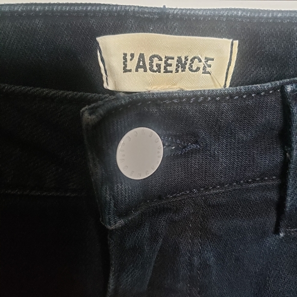 L'Agence Oriana high rise straight leg jeans montero wash size 25 NWT - Picture 5 of 7
